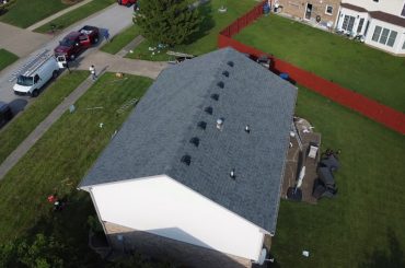 Completed residential roofing project by Elite KY Services Construction in Louisville KY 40258