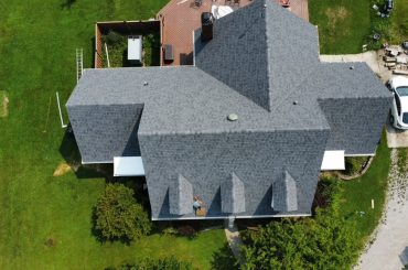Completed residential roofing project by Elite KY Services Construction in Finchville Kentucky 40022