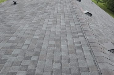TAMKO Black Walnut roof replacement with new decking and gutters in Pekin IN 47165 by Elite KY Services Construction